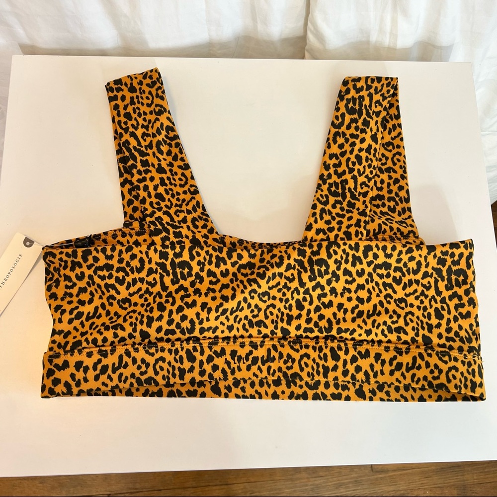 Anthropologie All Fenix Leopard Print Swim Top NWT - Picture 2 of 3